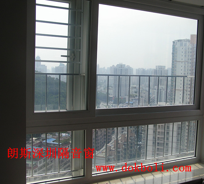 臥室隔音窗--深圳隔音窗隔音玻璃 深圳彩田村（隔音窗型號(hào)HG210）
